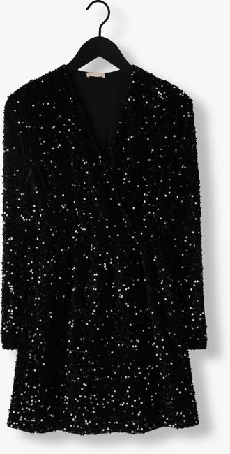 Zwarte LIU JO Mini jurk ABITO VELLUTO + PAILLETTES - large