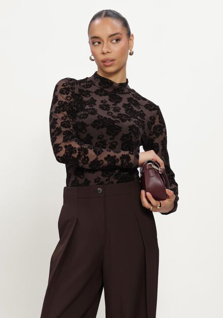 Bruine MSCH COPENHAGEN Top MSCHISA ILLENORA M TOP AOP - large