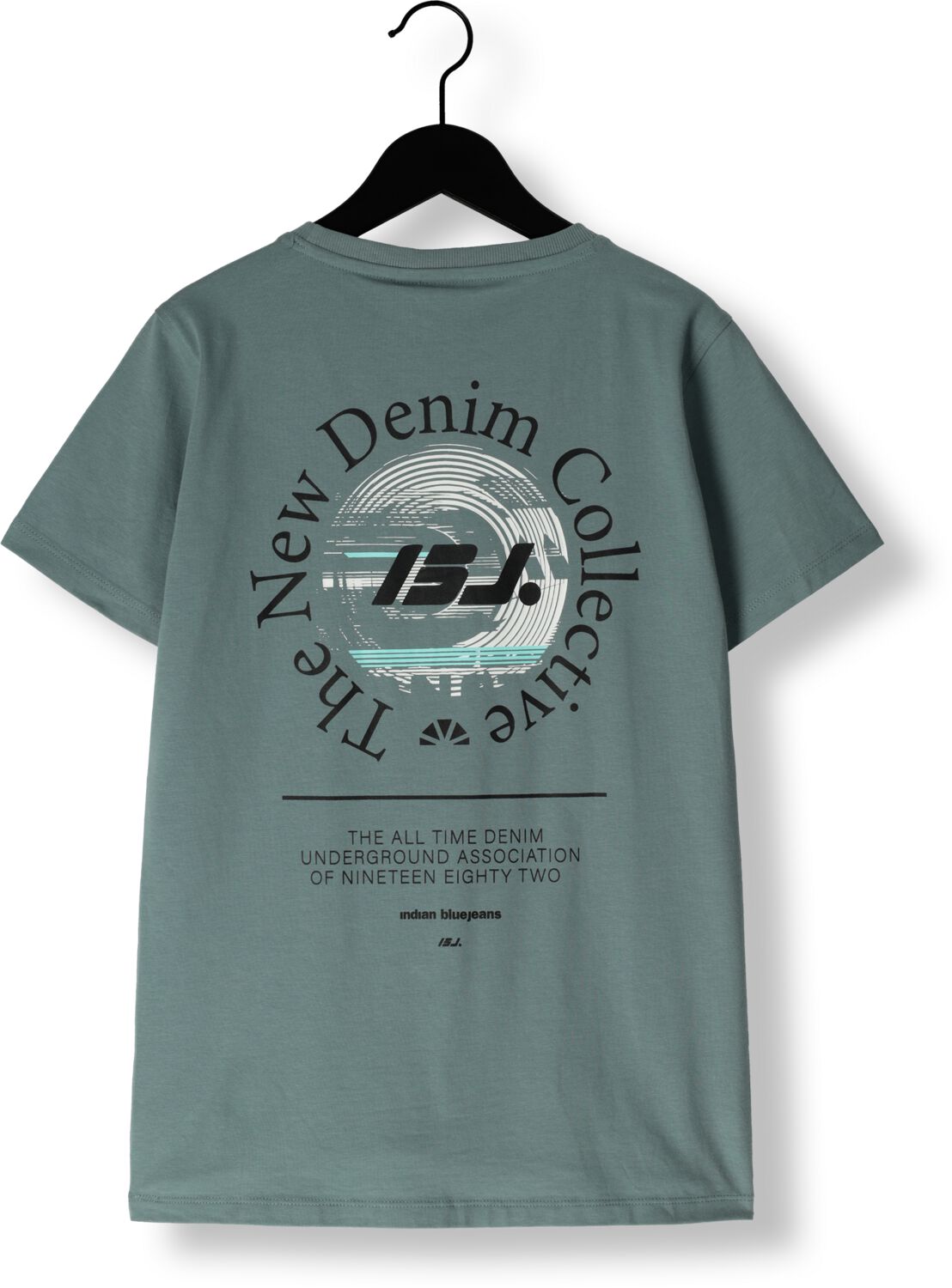 INDIAN BLUE JEANS Jongens Polo's & T-shirts T-shirt Backprint Tnd Groen