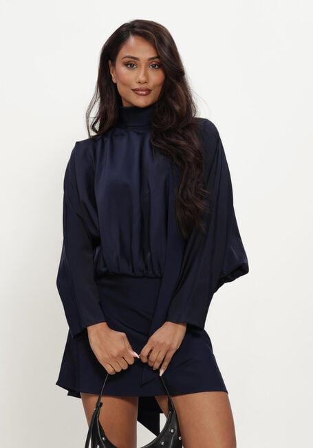 Donkerblauwe STUDIO AMAYA Midi jurk SHINE DRESS - large