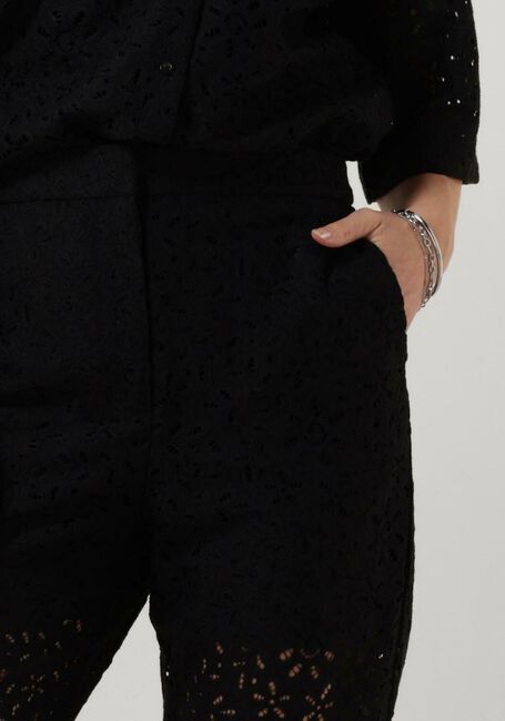 Zwarte SELECTED FEMME Flared broek SLFKAROLA HW FLARED LACE PANT - large