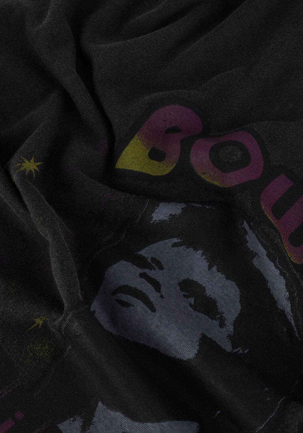 Zwarte MKT STUDIO T-shirt TASKO BOWIE - large