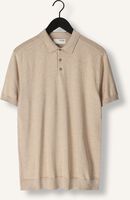 Beige SELECTED MEN Polo SLHBERG SS KNIT POLO NOOS Beige SELECTED MEN Polo SLHBERG SS KNIT POLO NOOS - medium