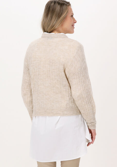 Beige MSCH COPENHAGEN Trui CHEANNA ALPACA RIB PULLOVER - large