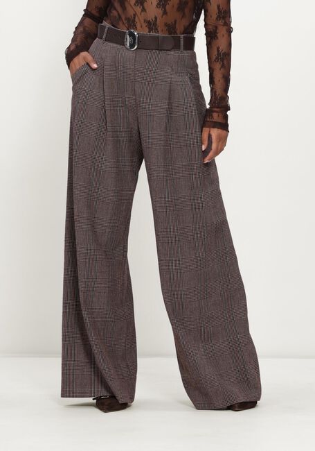 Bruine CAROLINE BISS Wijde broek 4523 - large