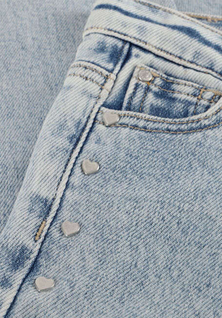 Blauwe DAILY7 Lange broeken DENIM WIDE FIT STUDS - large