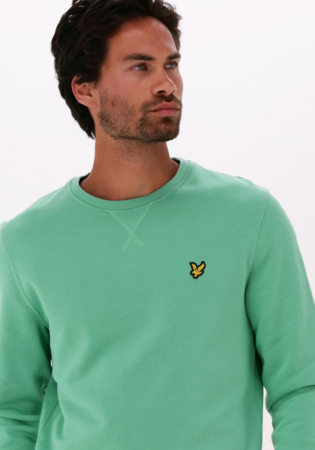 groene lyle scott trui crew neck sweatshirt