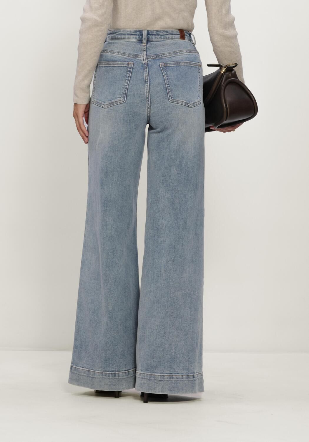 Blauwe JANICE Wide jeans JEANS DAMES WIDE LEG HIGH RISE STRETCH MASON - large