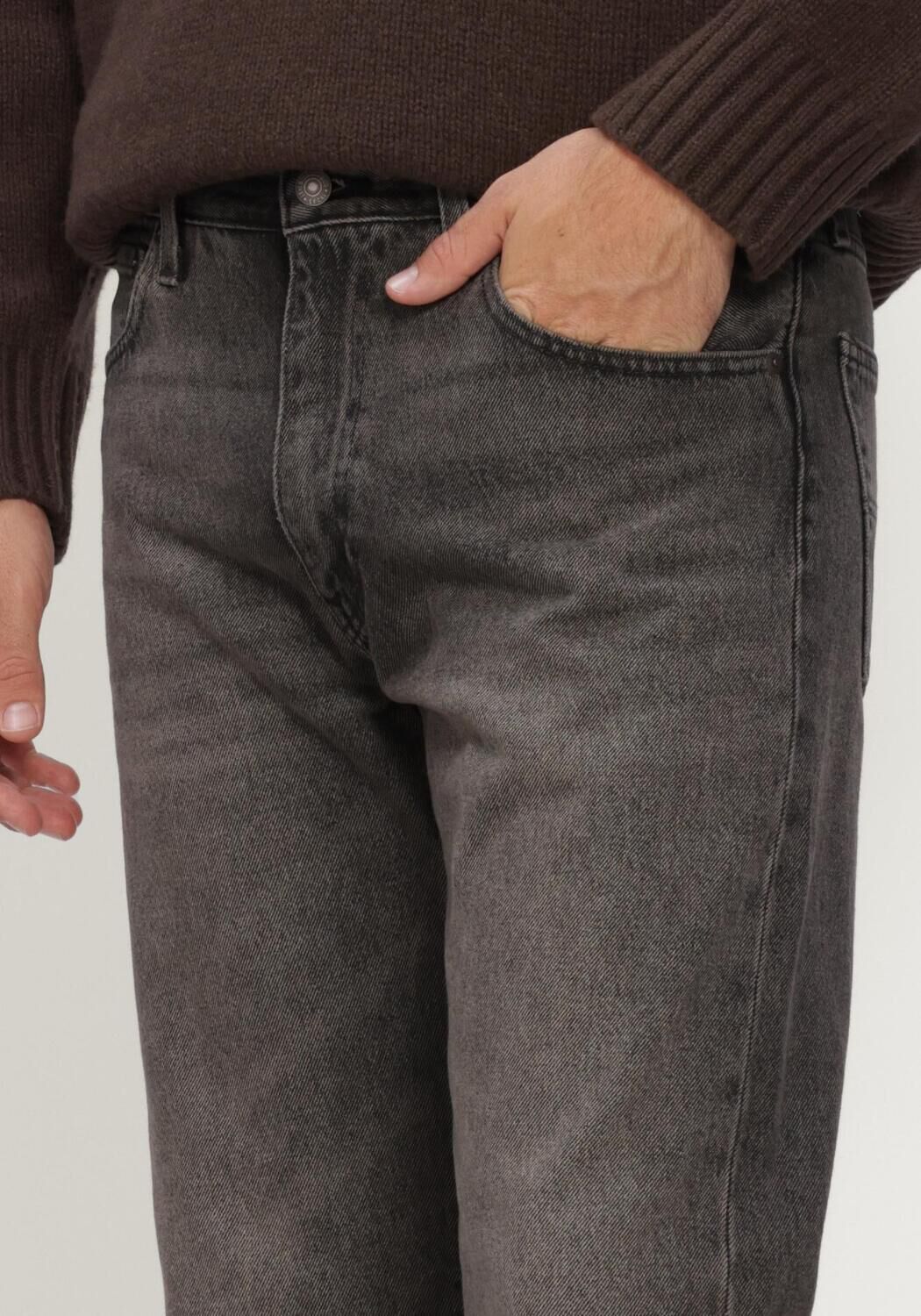 Donkergrijze LEVI'S Straight leg jeans 555 RELAXED STRAIGHT BACK ON THE BLOCK - large