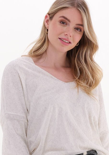 Creme 10DAYS Blouse DOUBLE JERSEY V-NECK TOP - large