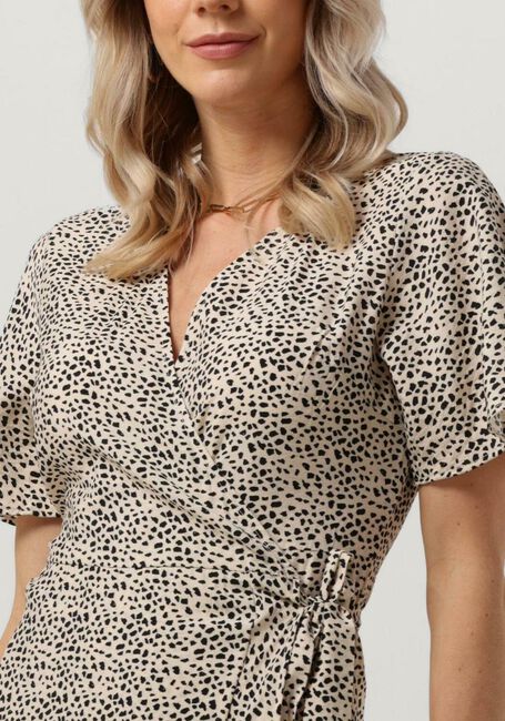 Zand OBJECT Maxi jurk LEONORA SEL S/S WRAP LONG DRESS 126 - large