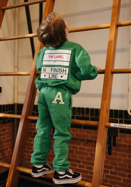 Groene ALIX MINI Sweater KIDS KNITTED PATCH SWEATER - large