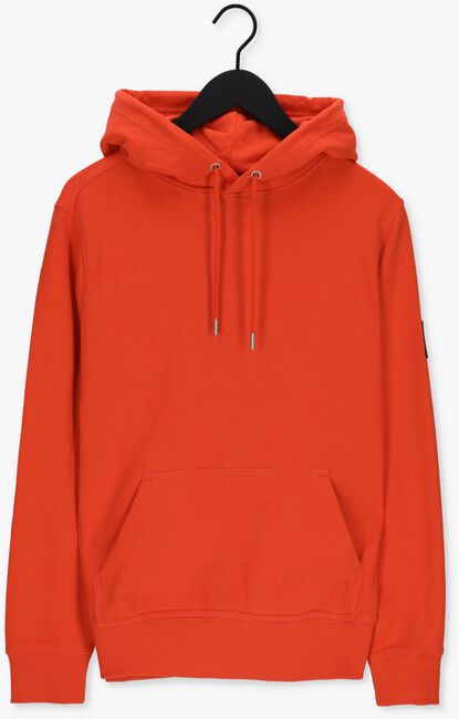 Oranje CALVIN KLEIN Sweater MONOLOGO SLEEVE BADGE HOODIE - large