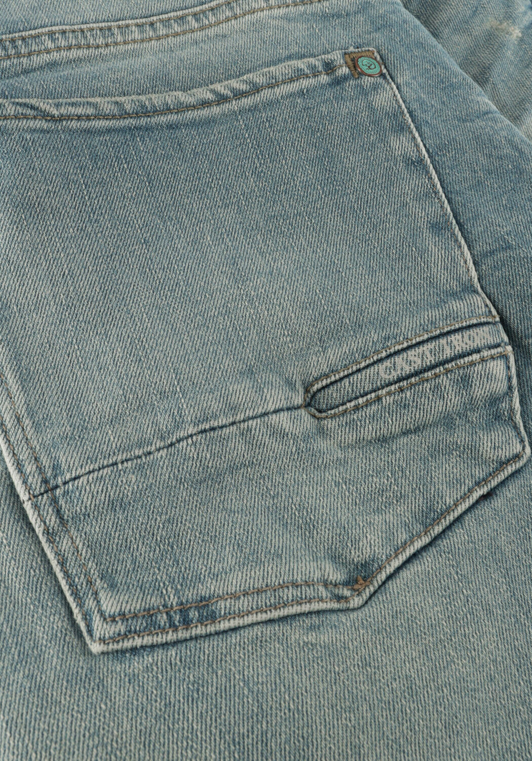 Blauwe CAST IRON Shorts RISER SHORTS GREEN TINT VINTAGE - large