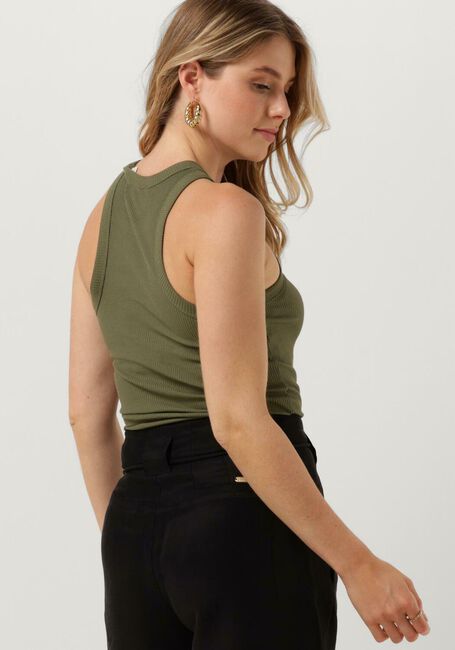 Olijf SCOTCH & SODA Top COTTON IN-CONVERSION RACER TANK - large