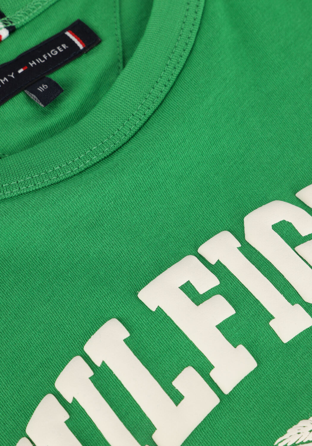 Groene TOMMY HILFIGER T-shirt HILFIGER PALM PRINT TEE SS - large