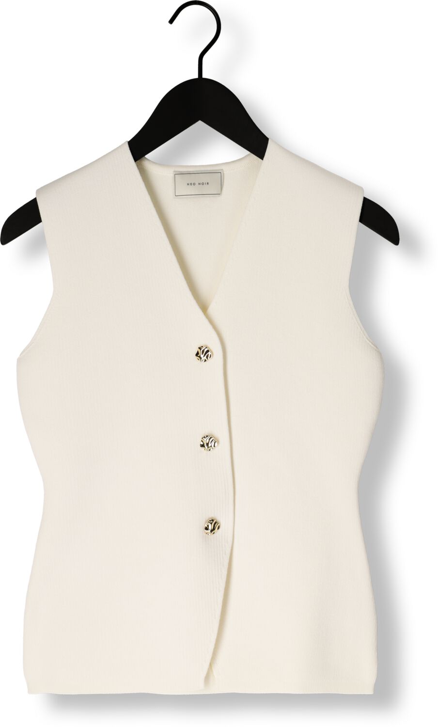 NEO NOIR Dames Blazers Sway Smooth Knit Waistcoat Wit