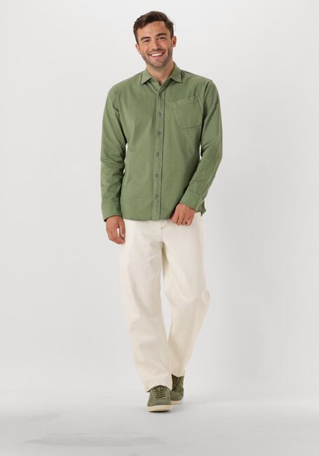 Groene BUTCHER OF BLUE Casual overhemd AIDAN JERSEY SHIRT - large