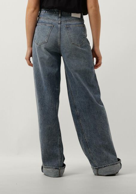 Donkerblauwe CO'COUTURE Wide jeans VIKA WIDE SEEM LONG JEANS - large
