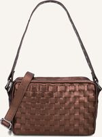 Bruine NÚNOO Schoudertas VILDA METALLIC - medium