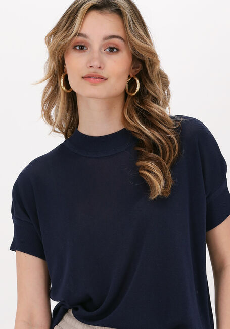 Donkerblauwe KNIT-TED T-shirt PETA - large