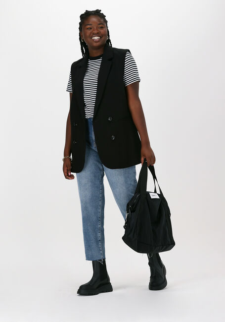 Zwarte NEO NOIR Gilet LARA STRUCTURE WAISTCOAT - large