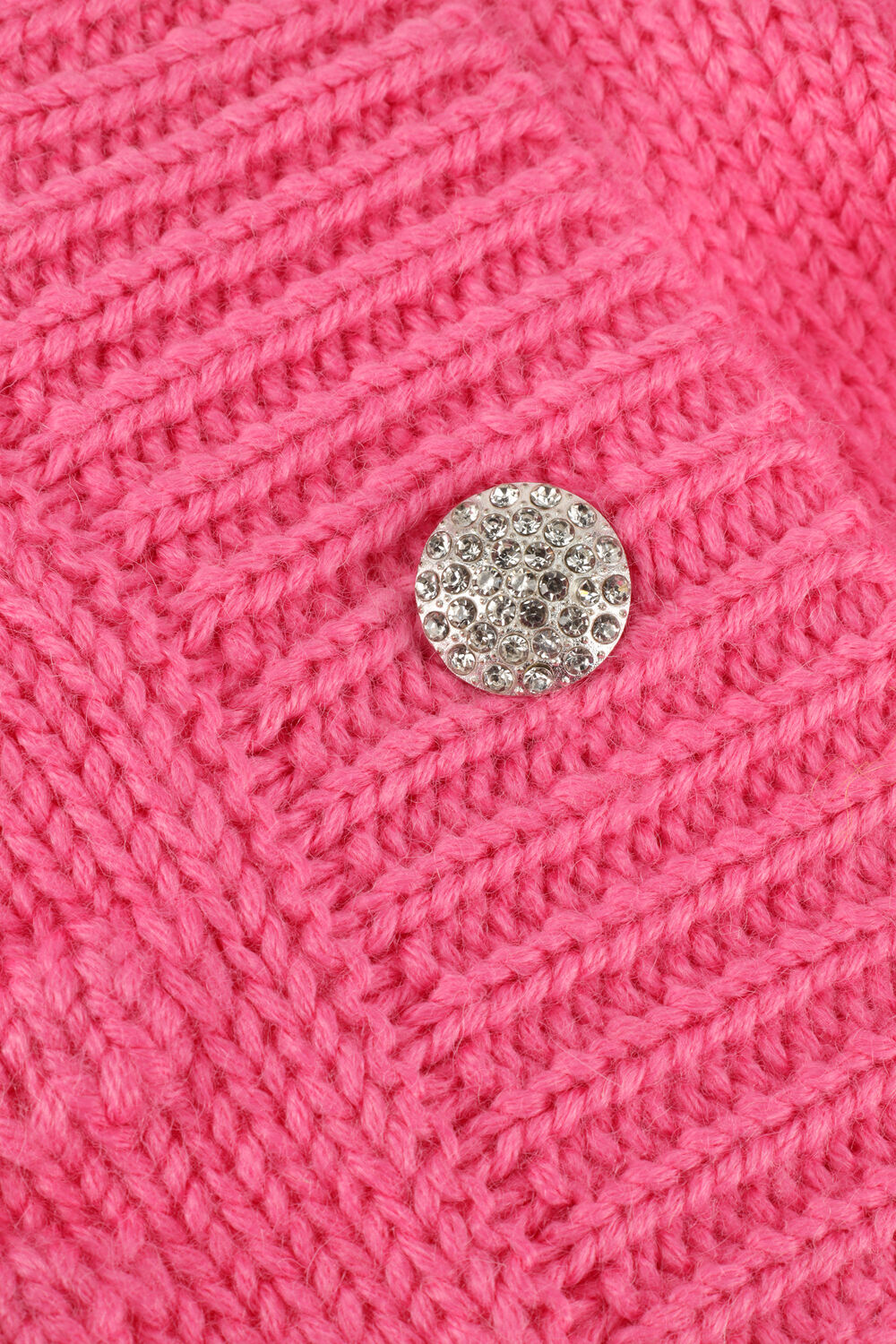 Roze CO'COUTURE Vest BUBBLE KNIT CARDIGAN - large