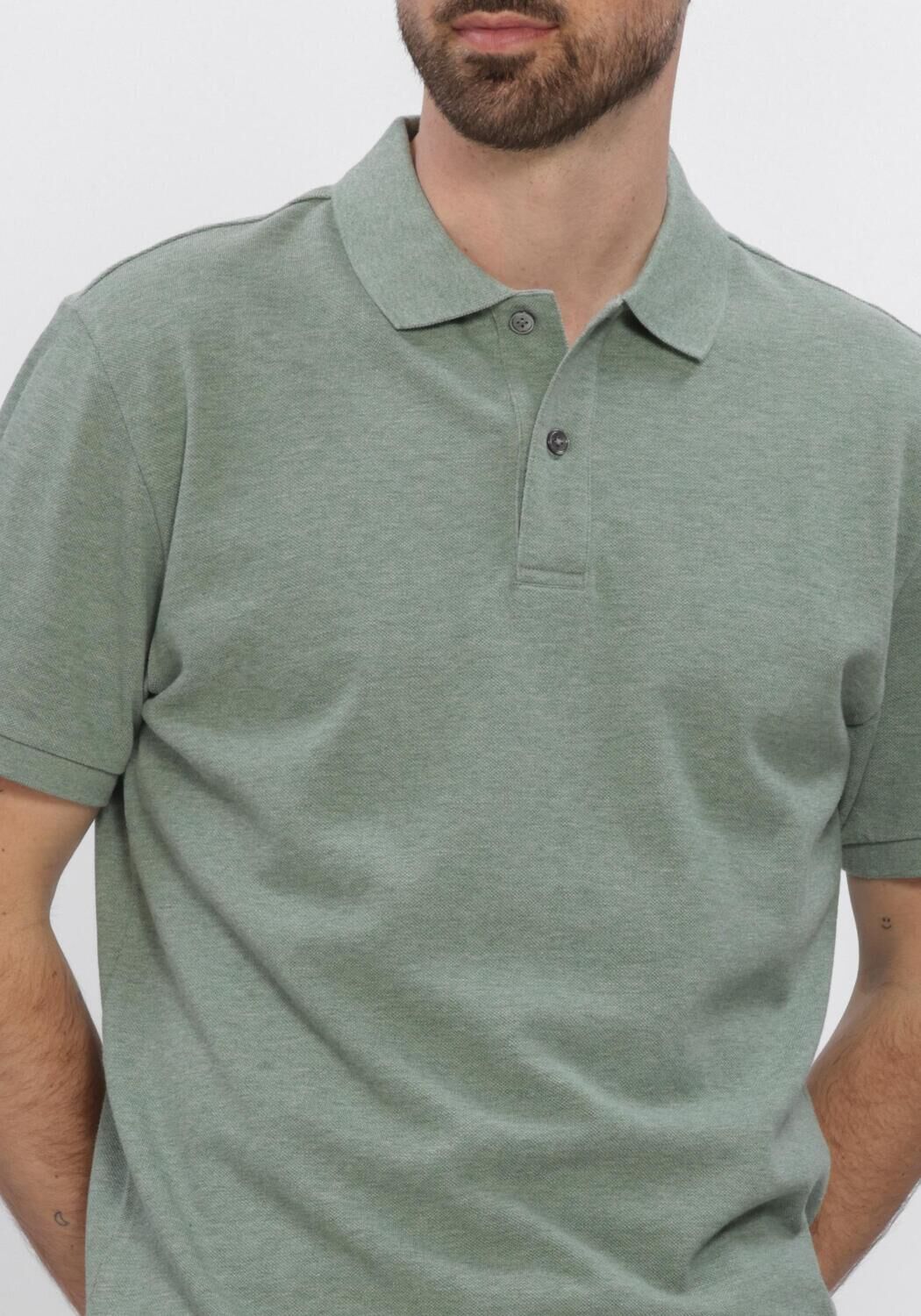 Groene PROFUOMO Polo POLO SS BASIS PIQUE - large