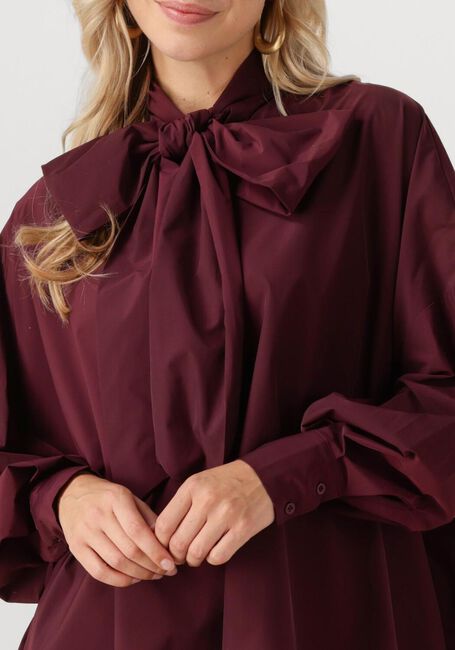 Bordeaux OMODA ATELIER Mini jurk OM-ROYAL DRESS - large