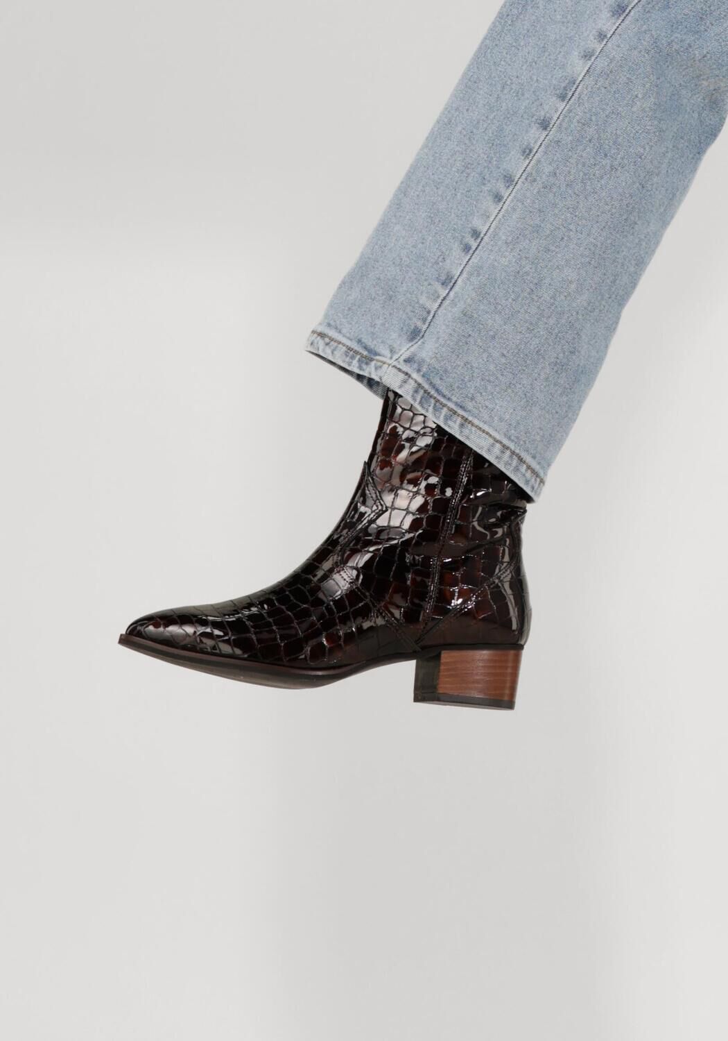 Bruine NOTRE-V Enkellaarsjes 3231 - large