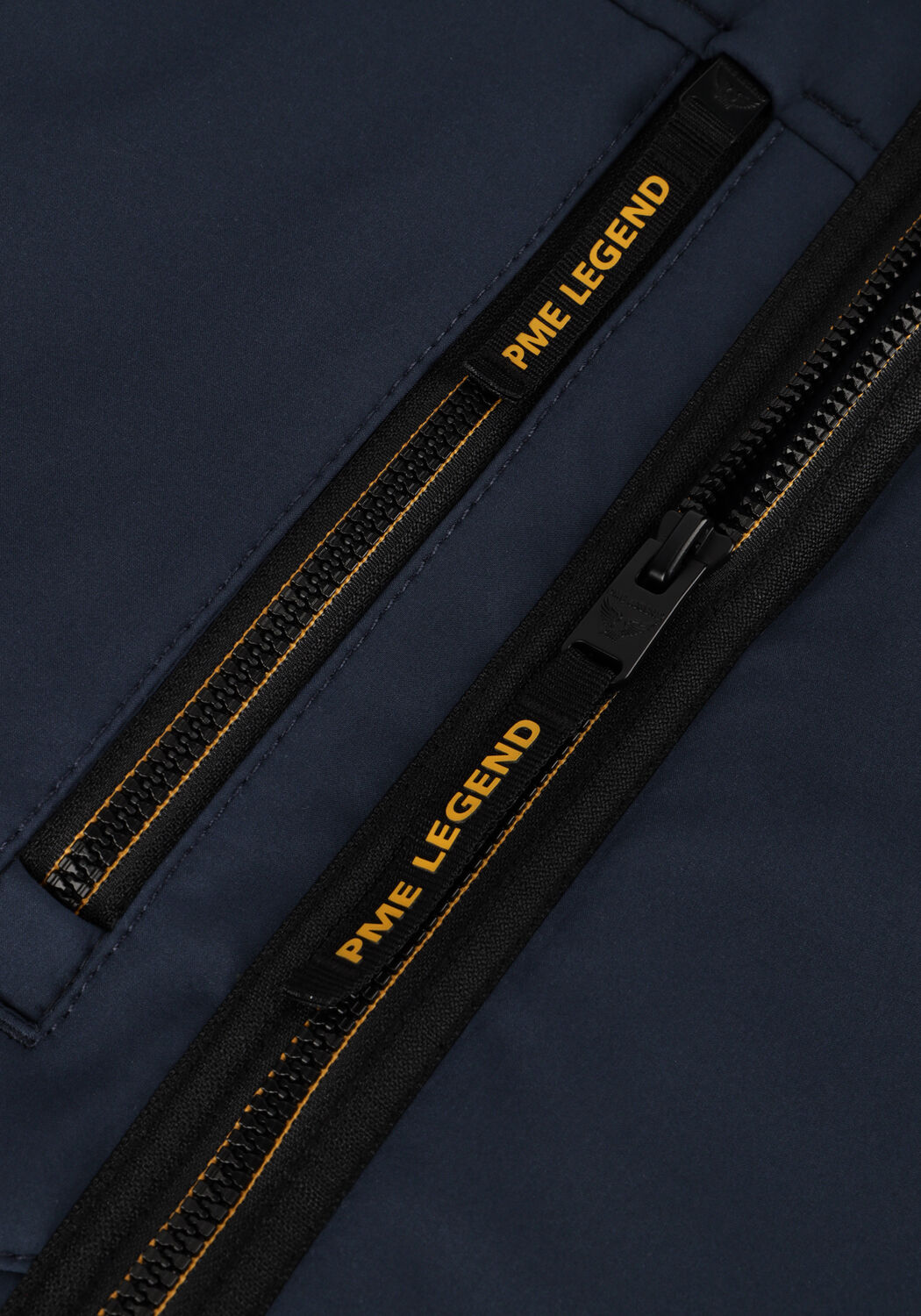 Blauwe PME LEGEND Jack SEMI LONG JACKET SUCCESSOR 3L SOFT SHELL - large