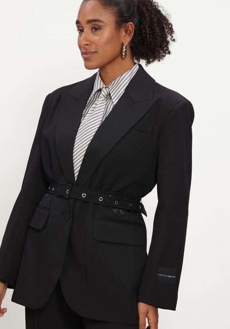 Zwarte HAUTE L'AMITI&Eacute; Blazer PREMIERE OVERSIZE BELT BLAZER - large