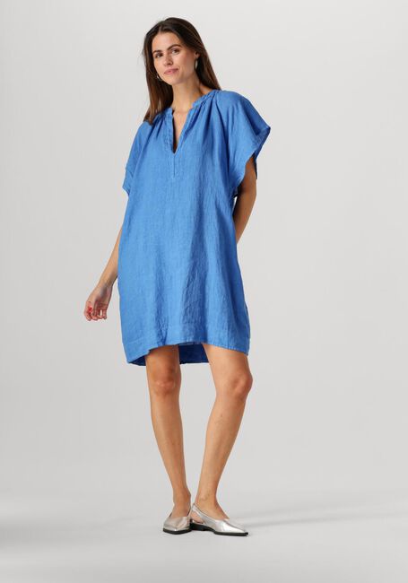 Blauwe BY-BAR Mini jurk VINA LINEN DRESS - large
