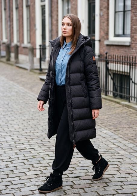 Zwarte MOSCOW Gewatteerde jas 21-08-MISSY - large