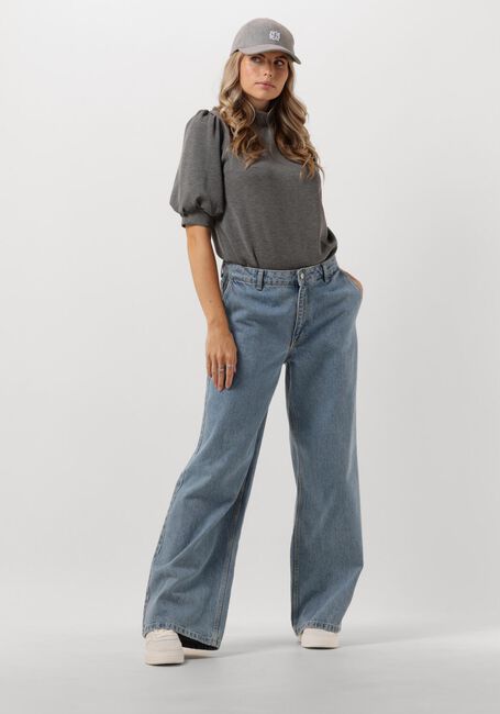 Grijze MY ESSENTIAL WARDROBE Top 21 THE PUFF BLOUSE - large