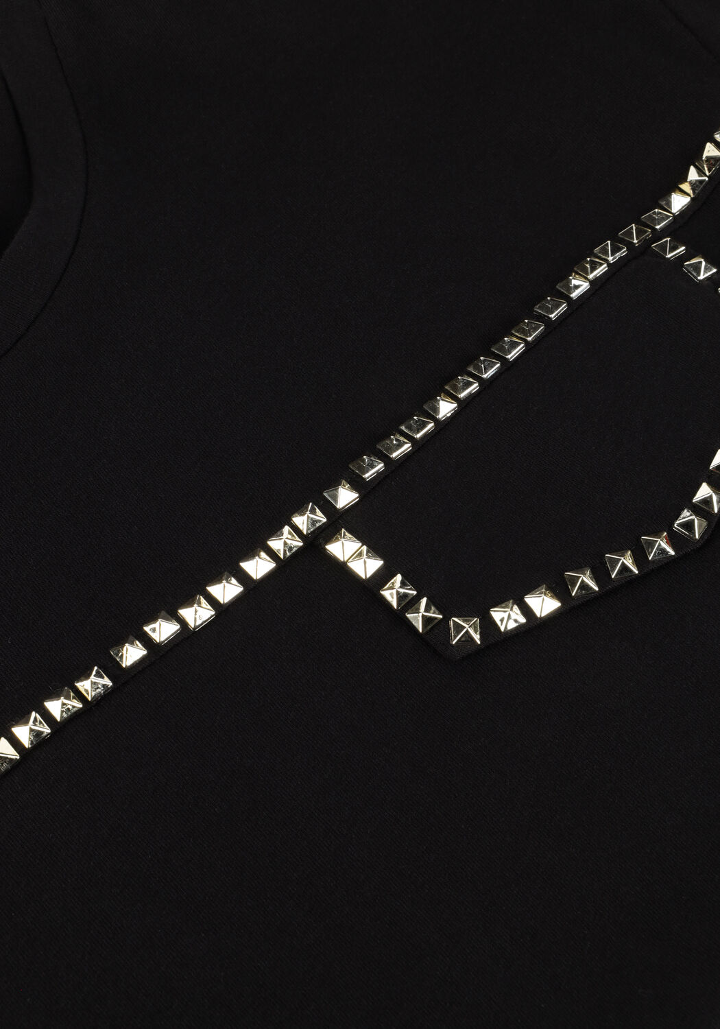 Zwarte LIU JO T-shirt ECS T-SHIRT M/C DECORAZ - large