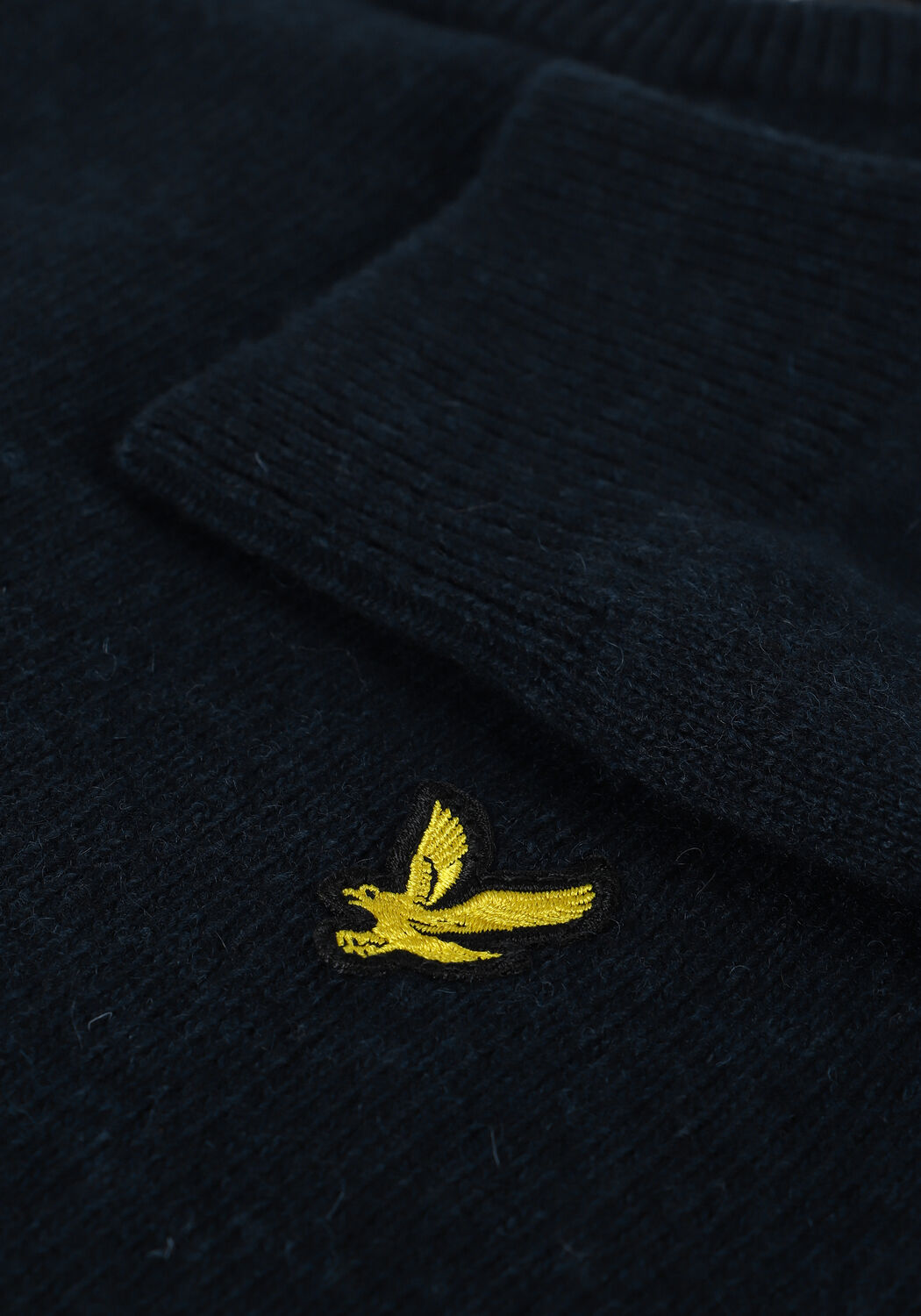 Donkerblauwe LYLE & SCOTT Trui CREW NECK LAMBSWOOL BLEND JUMP - large