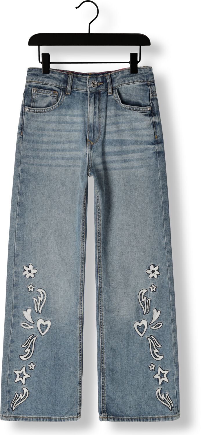 Vingino wide leg jeans light blue denim