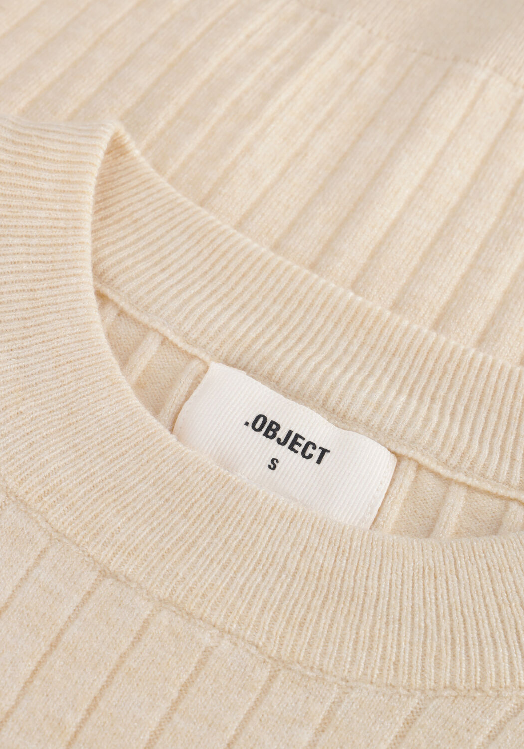 Zand OBJECT T-shirt OBJNOELLE S/S KNIT T-SHIRT - large