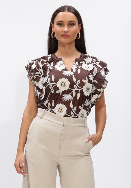 Lichtgrijze AAIKO Tops & T-shirts YAELLA 3D TEN 518 - large