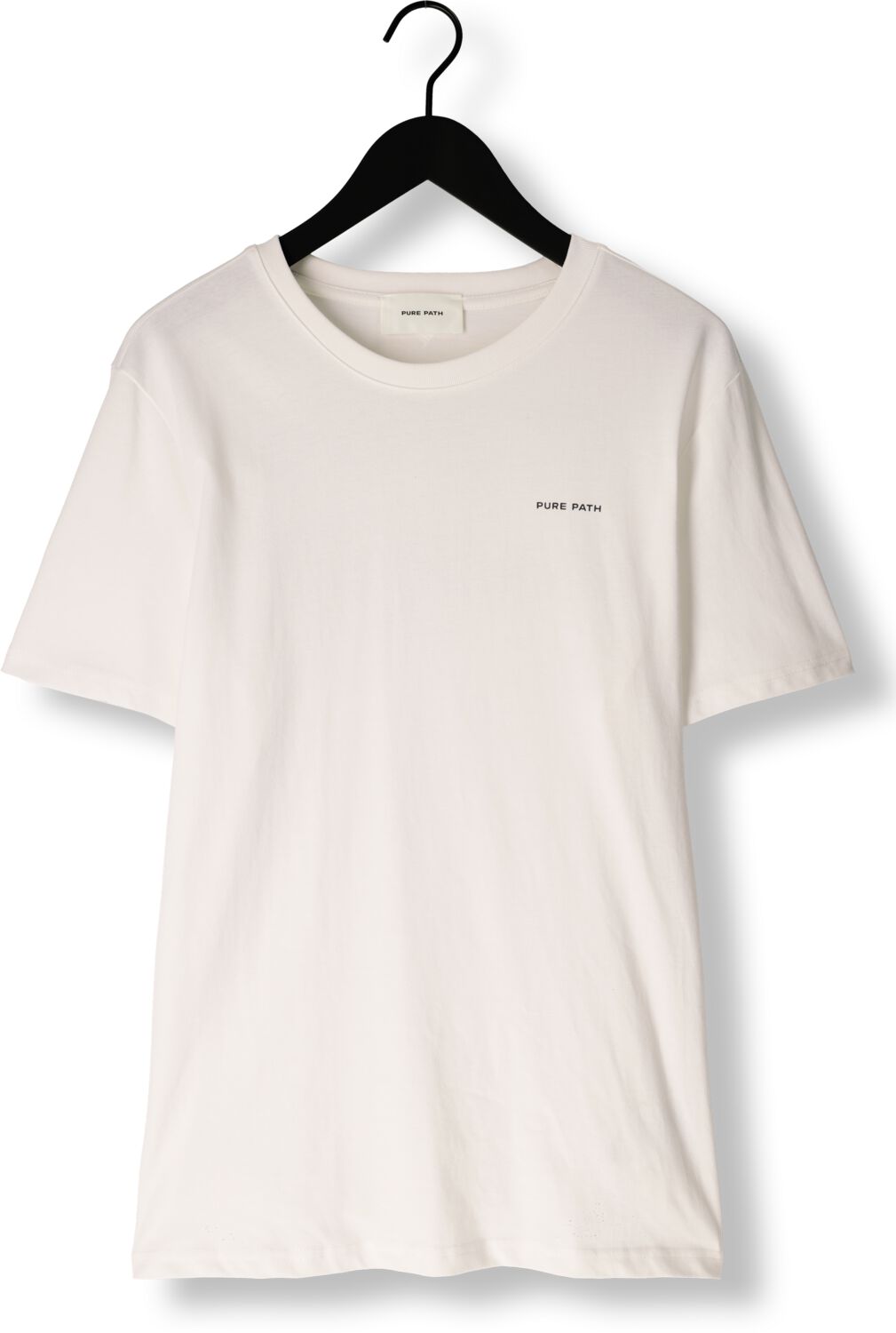 PURE PATH Heren Polo's & T-shirts Regular Fit T-shirts Crewneck Ss103 Gebroken Wit