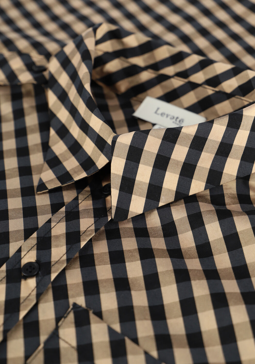 Zwarte LEVETE ROOM Mini jurk KAMMA 4 - large