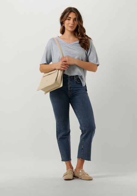 Lichtblauwe DRYKORN T-shirt SVENNIE - large