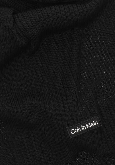 Zwarte CALVIN KLEIN Sjaal FELT PATCH KNIT SCARF Zwarte CALVIN KLEIN Sjaal FELT PATCH KNIT SCARF - large