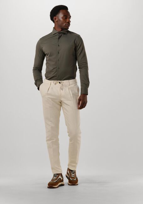 Groene PROFUOMO Klassiek overhemd SHIRT X-CUTAWAY SC SF JAPANESE KNITTED - large