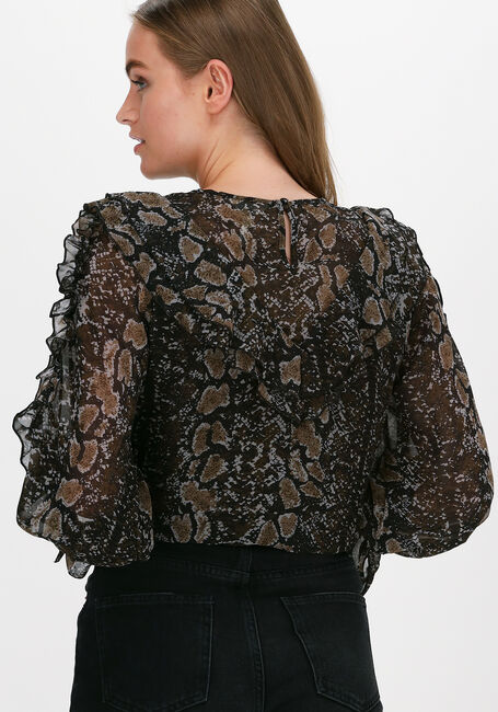 Zwarte OBJECT Blouses JANNA L/S TOP - large