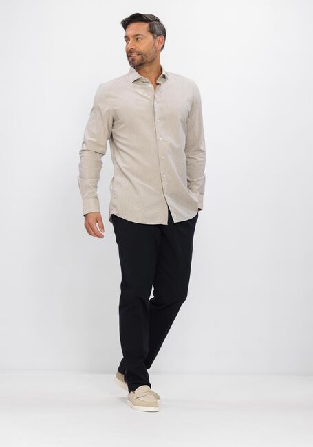 Beige PROFUOMO Klassiek overhemd SHIRT CUTAWAY SF CLASSIC - large