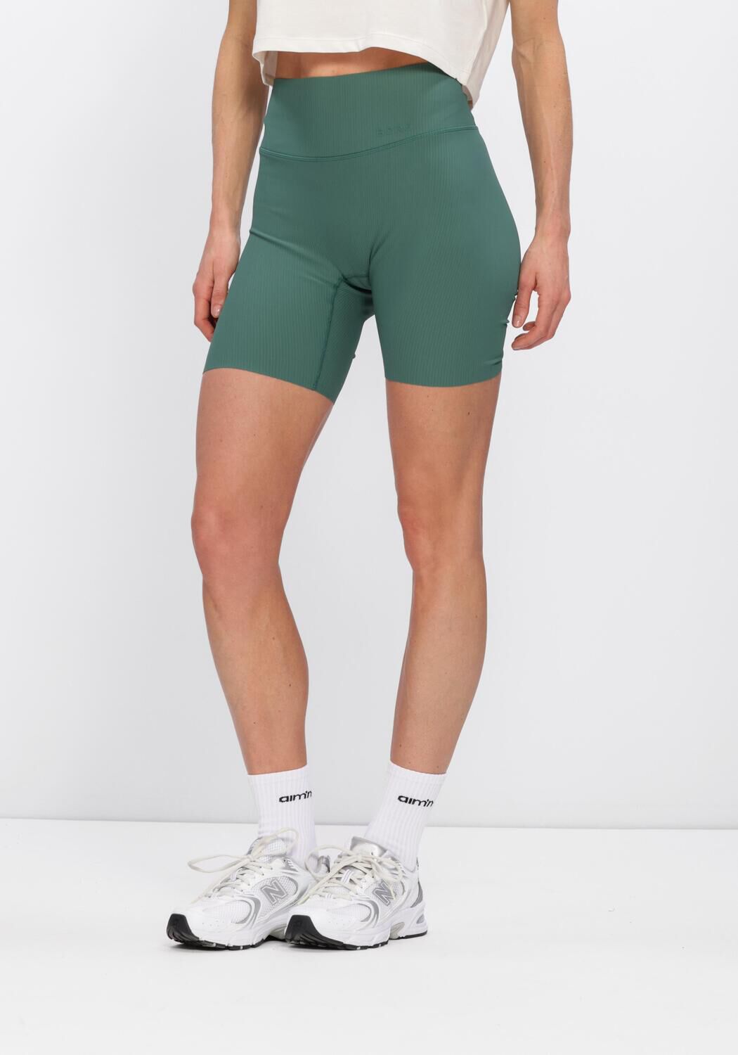Groene BJORN BORG Sportshorts STUDIO RIBBED SHORTS