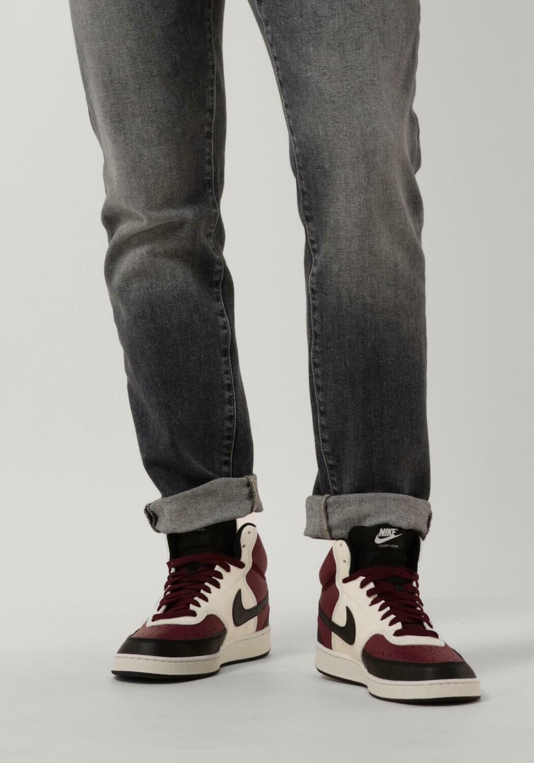 Zwarte NIKE Hoge sneakers COURT VISION MID MEN - large