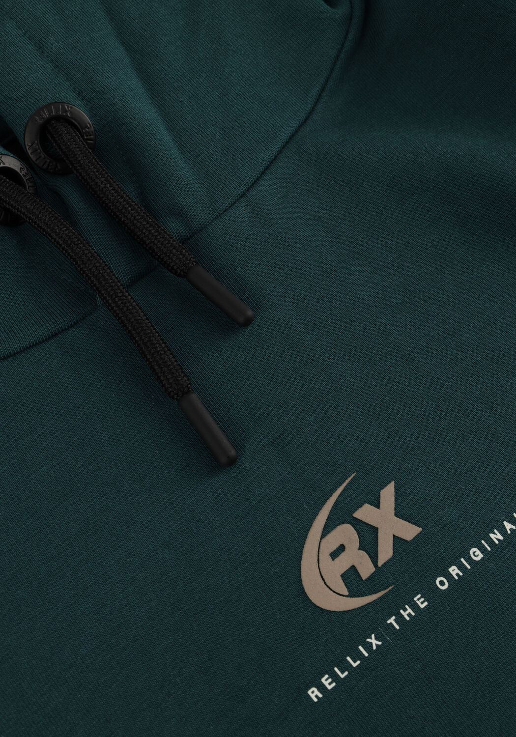 Groene RELLIX Sweater HOODIE RELLIX CHESTPRINT - large